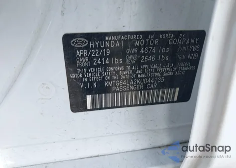 2019 Genesis G70 2.0T Advanced из США, поврежденный, VIN KMTG64LA2KU044135